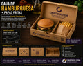 Caja para Hamburguesa y Patatas Fritas 30x15x12 cm | Envío a Domicilio y Embalaje para Alimentos